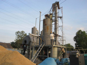 Rice husk gasifier 