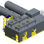 A compact enclosed skid CO2 recovery system for biogas upgraders