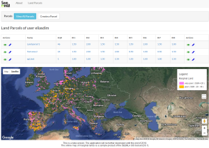 Figure 6 - SEEMLA Web application user interface (http://www.seemla.eu/wa/).