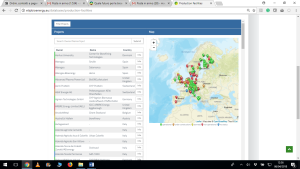 Figure 3: The list and map illustrate a wide range of demonstration facilities related to advanced biofuels and intermediate bioenergy carriers production: filters allow to search through data that have been collected in a collaborative effort of ETIP Bioenergy Steering Committee and Working Groups, several IEA Bioenergy Tasks (Task n. 33 and 34), companies and experts.