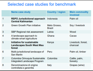 Regional case studies selected within the project research.