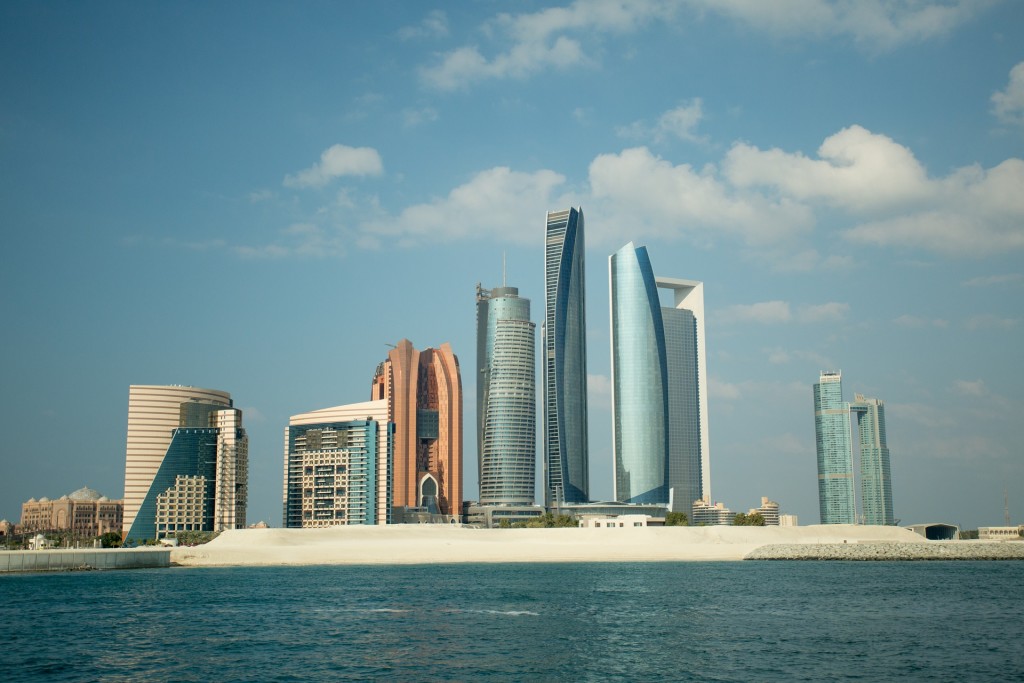 Abu Dhabi skyline, E.A.U.