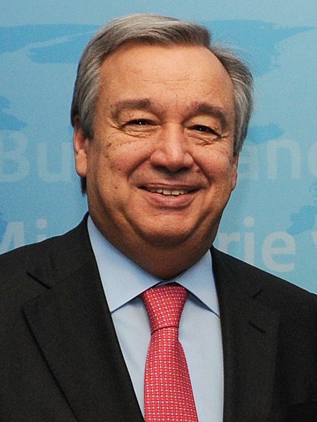 Antònio Guterres, UN Secretary-General.